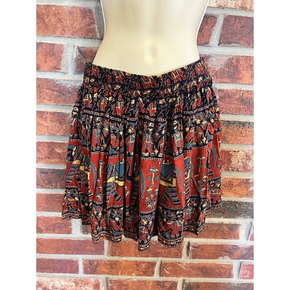 Raga Elephant Floral Ethnic Print Mini Skirt Size M